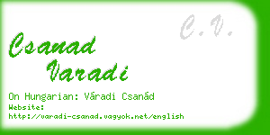 csanad varadi business card